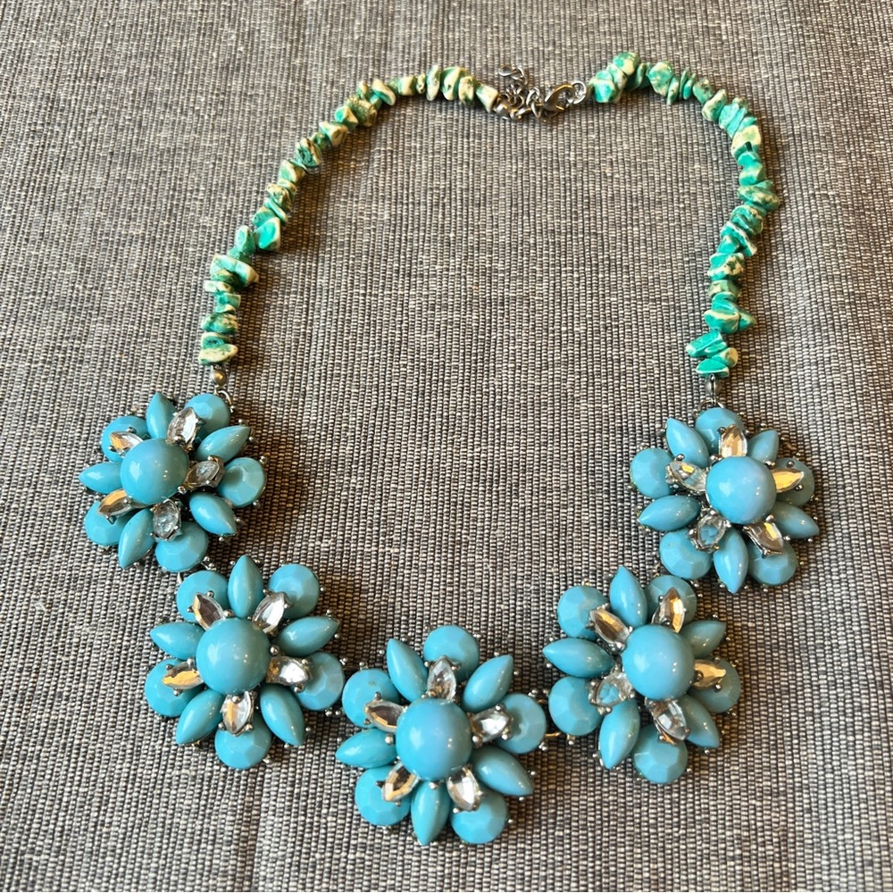 Turquoise Floral Necklace